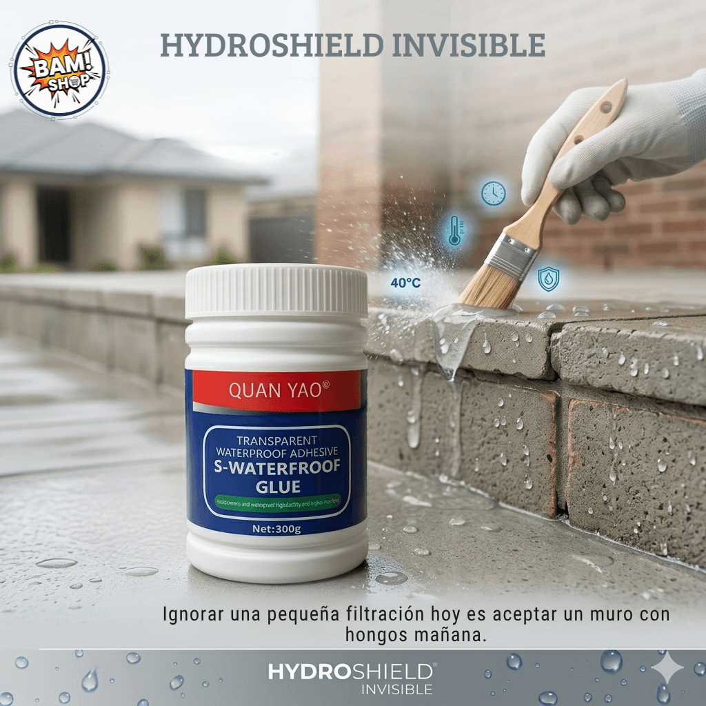 HydroShield Invisible - Sella filtraciones sin dejar rastro en la pared