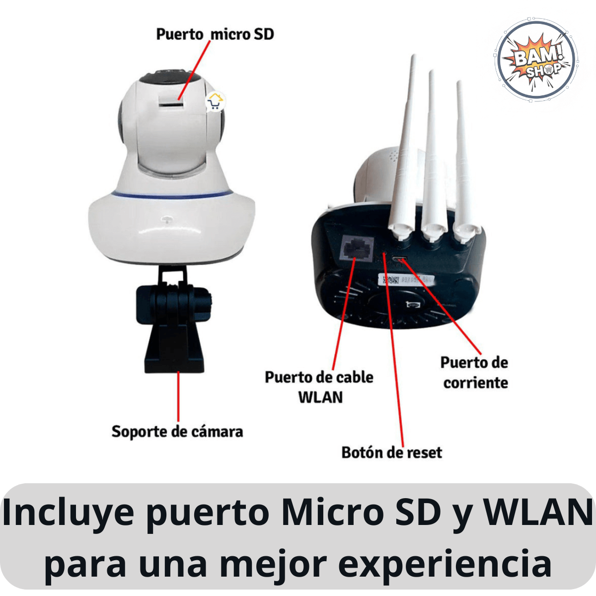 Cámara Ip Wifi Visión Diurna y Nocturna