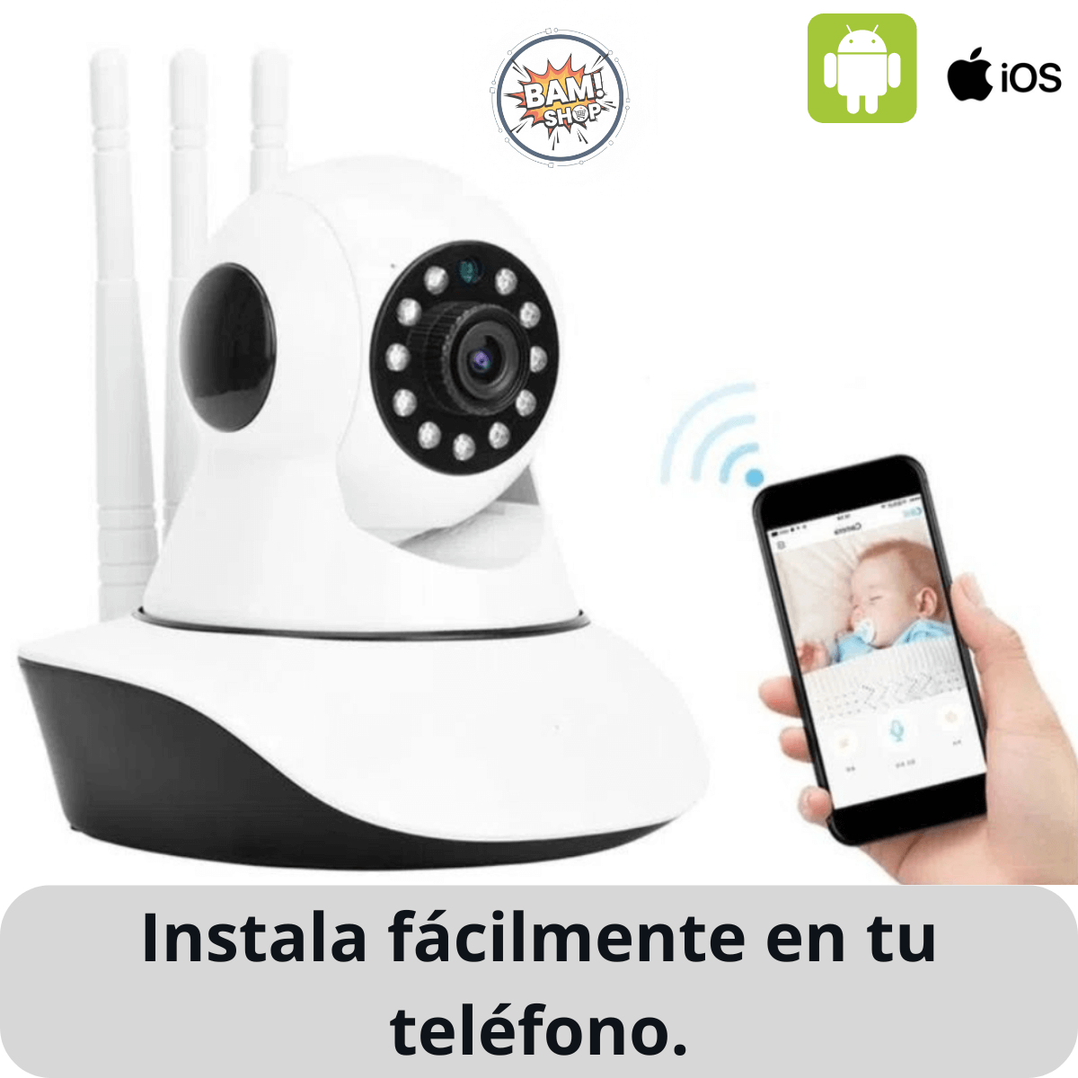 Cámara Ip Wifi Visión Diurna y Nocturna