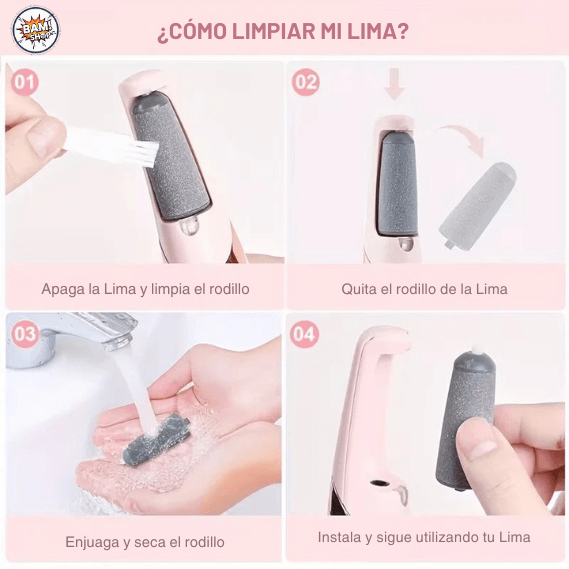 Lima Electrónica para Pies Recargable