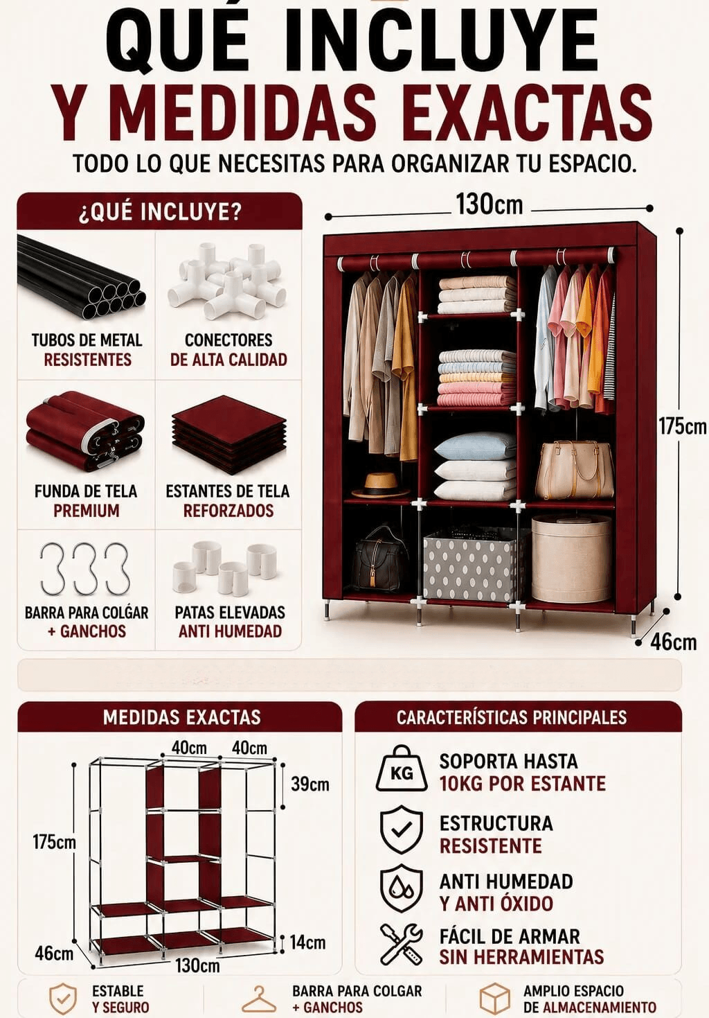 RopaFit Closet + Aspiradora Robot de Regalo