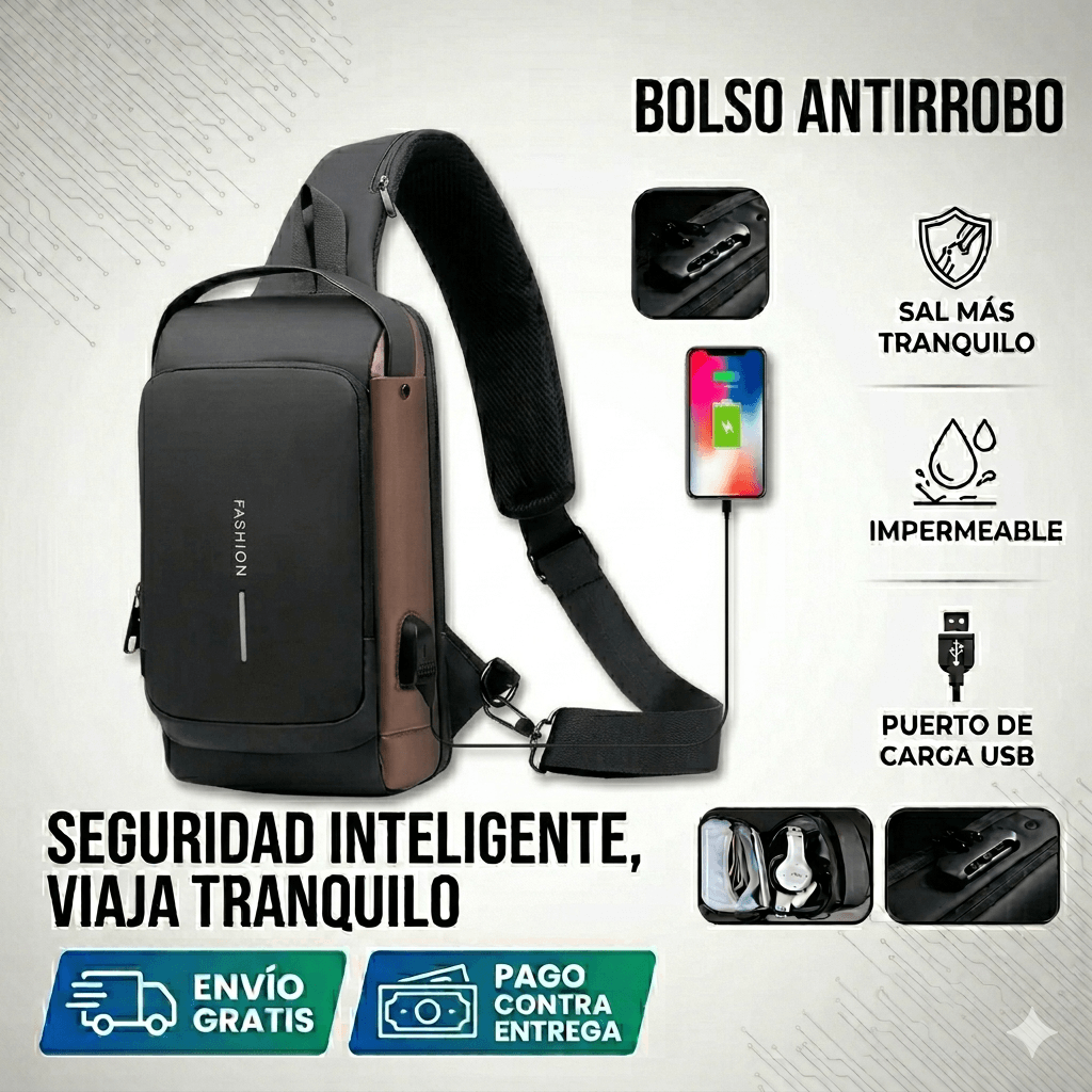 Bolso Mochila Antirobo