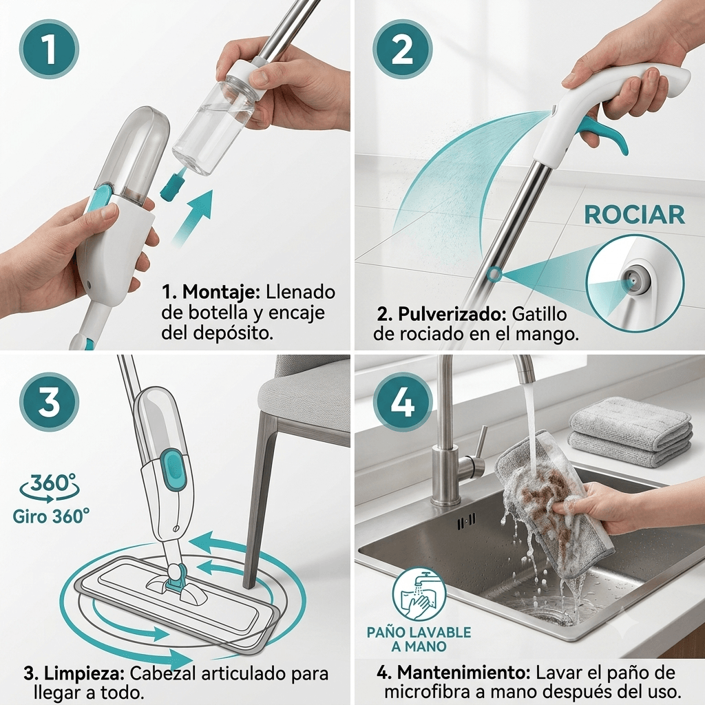 SpinMop 360º + Paño de Microfibra de regalo
