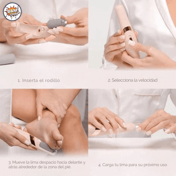 Lima Electrónica para Pies Recargable