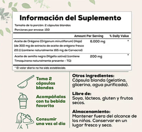 Cápsulas de Aceite de Orégano