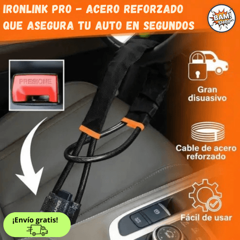 IronLink Pro - Acero reforzado que asegura tu auto en segundos