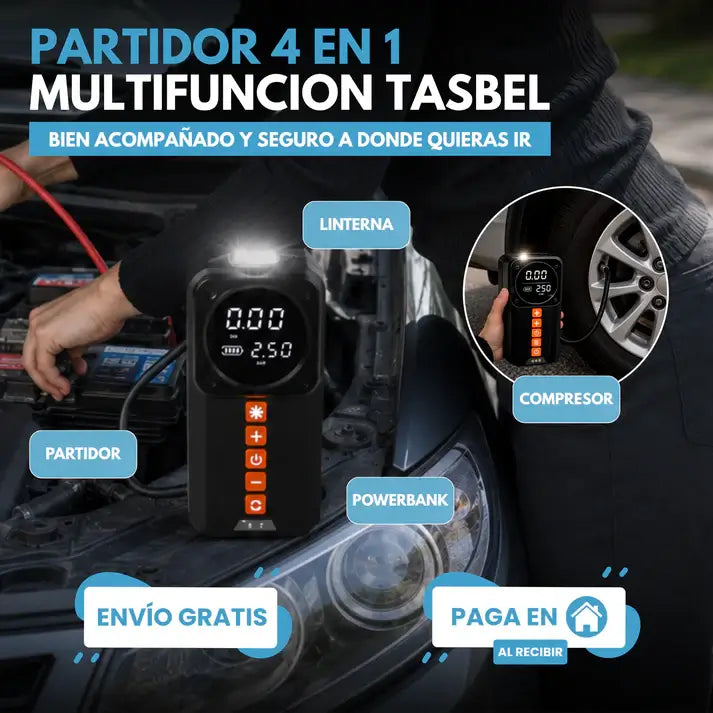 Partidor Tasbel Multifuncional 4 en 1