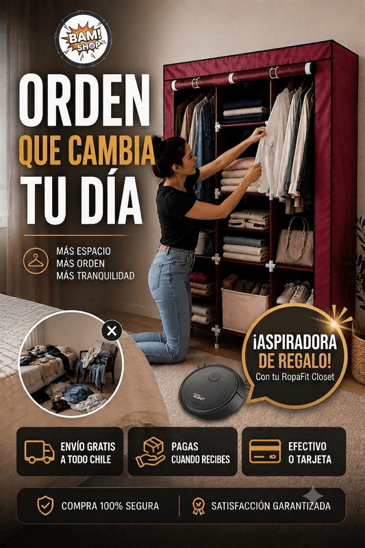 RopaFit Closet + Aspiradora Robot de Regalo