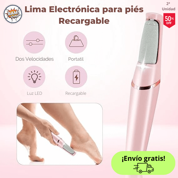 Lima Electrónica para Pies Recargable