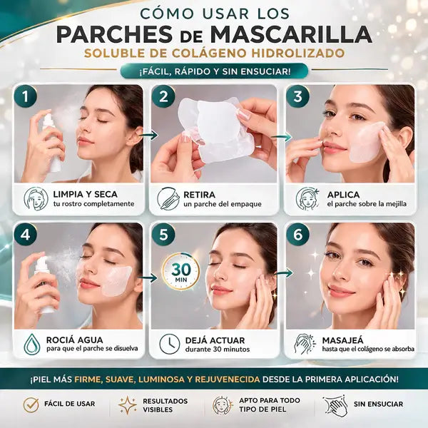 2x1 Parches de Colágeno (6 Pares-12 Parches)